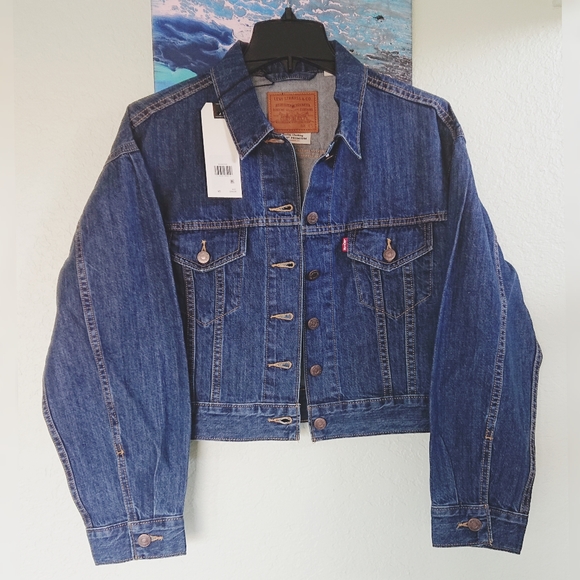 Levi's Trucker Jacket Pleated Sleeve Princess Di LAST ONE! - Picture 8 of 10